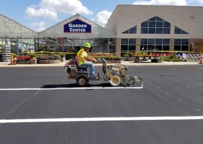 Building with parking lot striping service in St. Louis, MO