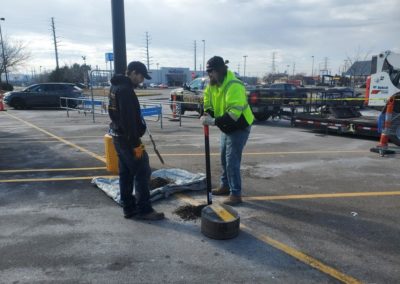 Bollards work in St Louis, MO