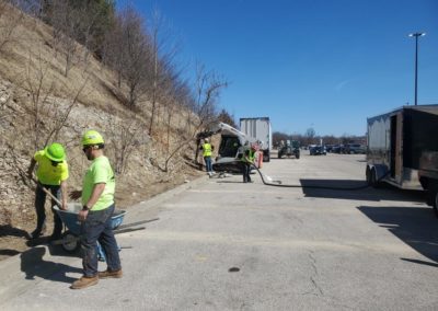 Bollards work in St Louis, MO