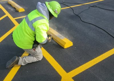 Parking blocks striping, St Louis, MO