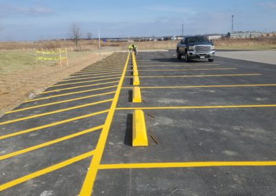 Parking blocks striping, St Louis, MO