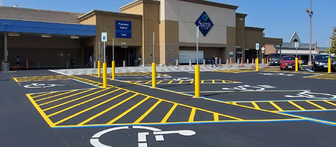 Sam's Club Parking Lot Painting